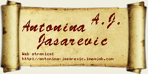 Antonina Jašarević vizit kartica